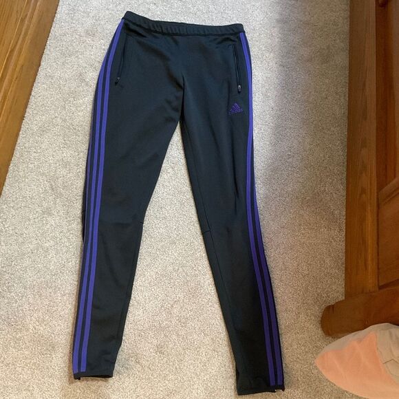 adidas Pants - Adidas Climacool Joggers Black and Purple Size S US